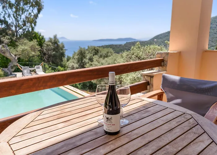 Cristina - Charming With Stone And Wood Elements In Bay * Sivota