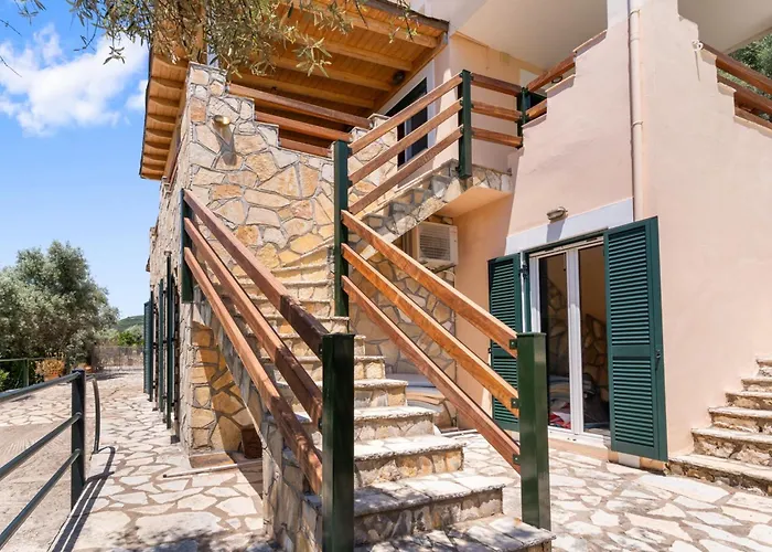 Cristina - Charming With Stone And Wood Elements In Bay Sivota