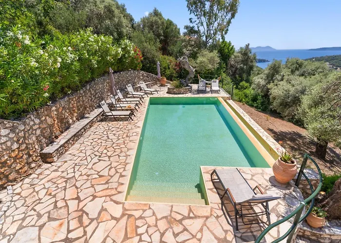 Cristina - Charming With Stone And Wood Elements In Bay Sivota