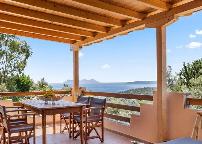 Cristina - Charming With Stone And Wood Elements In Bay * Sivota
