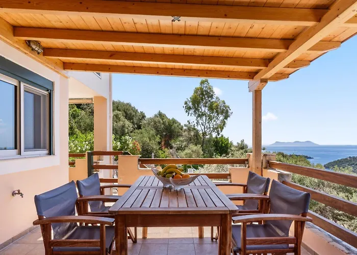 Villa Cristina - Charming With Stone And Wood Elements In Bay Sivota